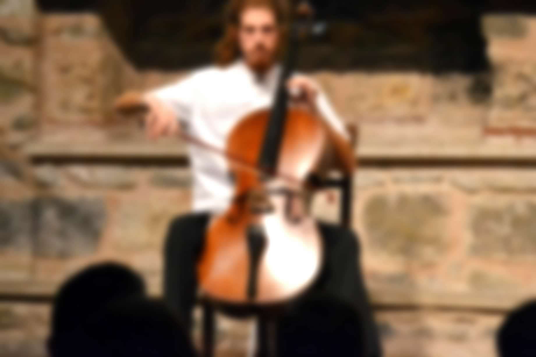 Rekor Sanat konserinde çello performansı
