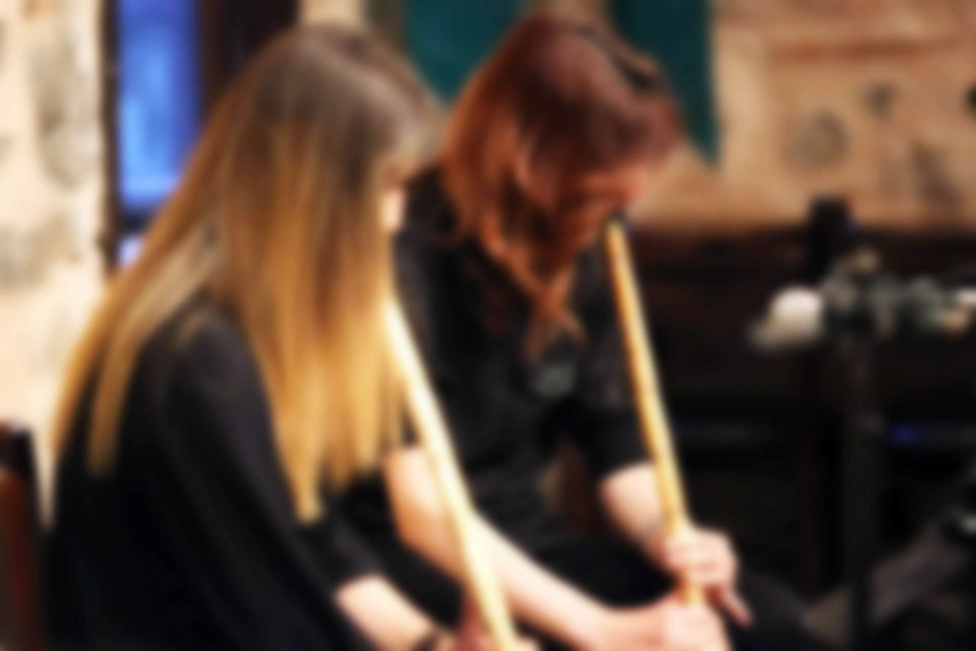 Rekor Sanat konserinde ney üfleyen katılımcılar